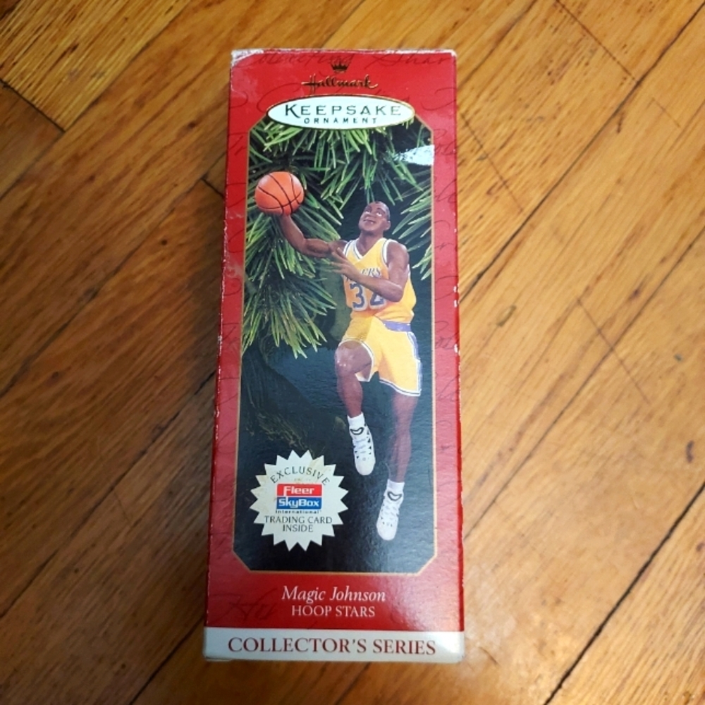 Magic Johnson Hallmark Keepsake Basketball Stars Christmas Collectible O…